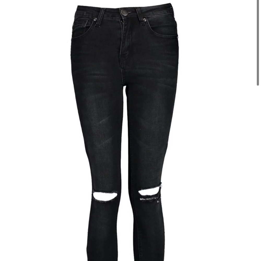 High waisted ripped knee skinny Jean - Picture 9 of 9